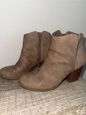 Taupe booties